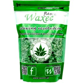 Film Hard wax Stripless hair removal Wax, WAXEE flex, 500g, ALOE, Pellets, Bikini, No strips! Brazilian waxing, HOT!