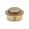 Pipe Cap 1" Male - Brass Pipe Cap NPT 1