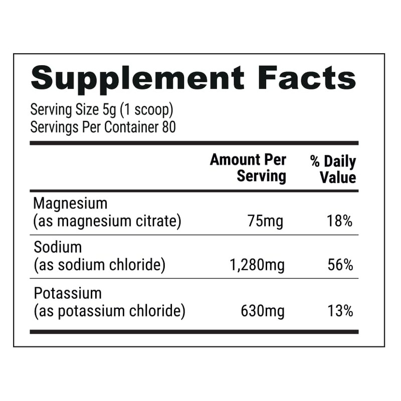 Nutri-Align “Sales En Ayunas En Ayunas En Polvo De Electrolitos
