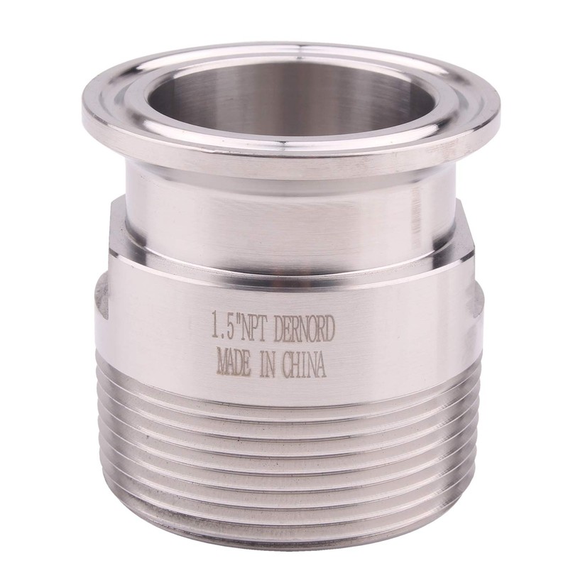 DERNORD 1.5''Tri clamp Adapter to 1.5 inch MNPT Thread Ferrule