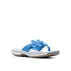 Clarks Chanclas Brinkley Flora para mujer, azul Synthetic, 6 US