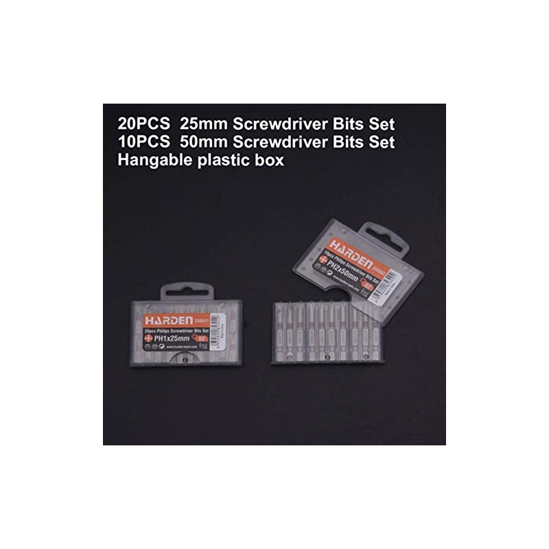 Edward Tools PH2 Screwdriver Bits Pack of 20-1” Phillips Screw