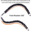 Flexible performance bits, 295 mm flexible screwdriver universal shaft extension