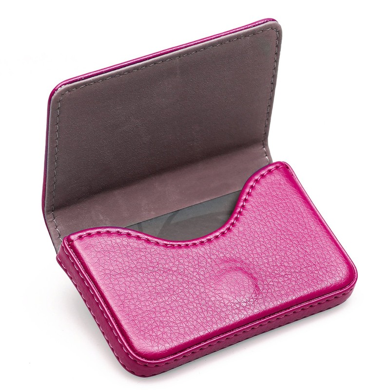 RFID Blocking Wallet - Minimalist Leather Business Credit Card Holder