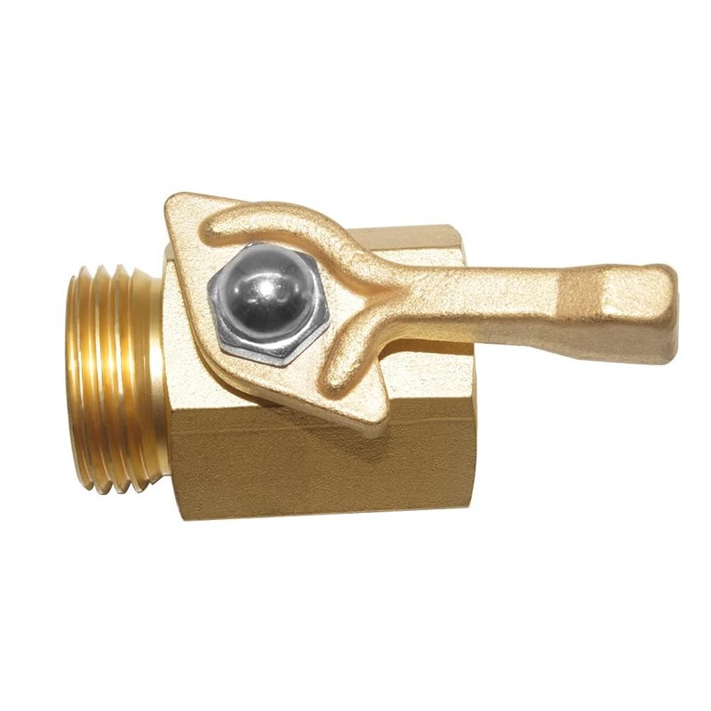 Joywayus Brass 3/4"GHT Female x Male Thread Garden Hose Ball