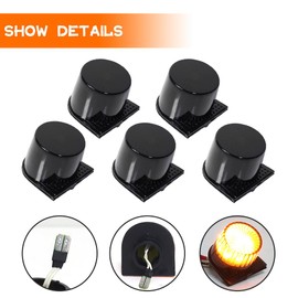 Tonsya For 1974-93 Dodge D100 150 250 350 W250 Pickup Trucks Cab Marker Roof Running Top Clearance Light Smoked Lens