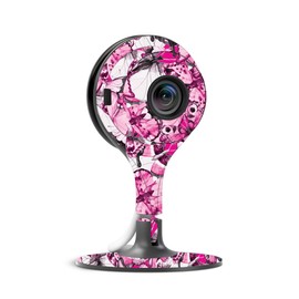MightySkins Skin Compatible with Nest Cam Indoor Security Camera - Butterflies | Protective, Durable, and Unique Vinyl Decal wrap Cover | Easy to Apply, Remove, and Change Styles | Made in The USA