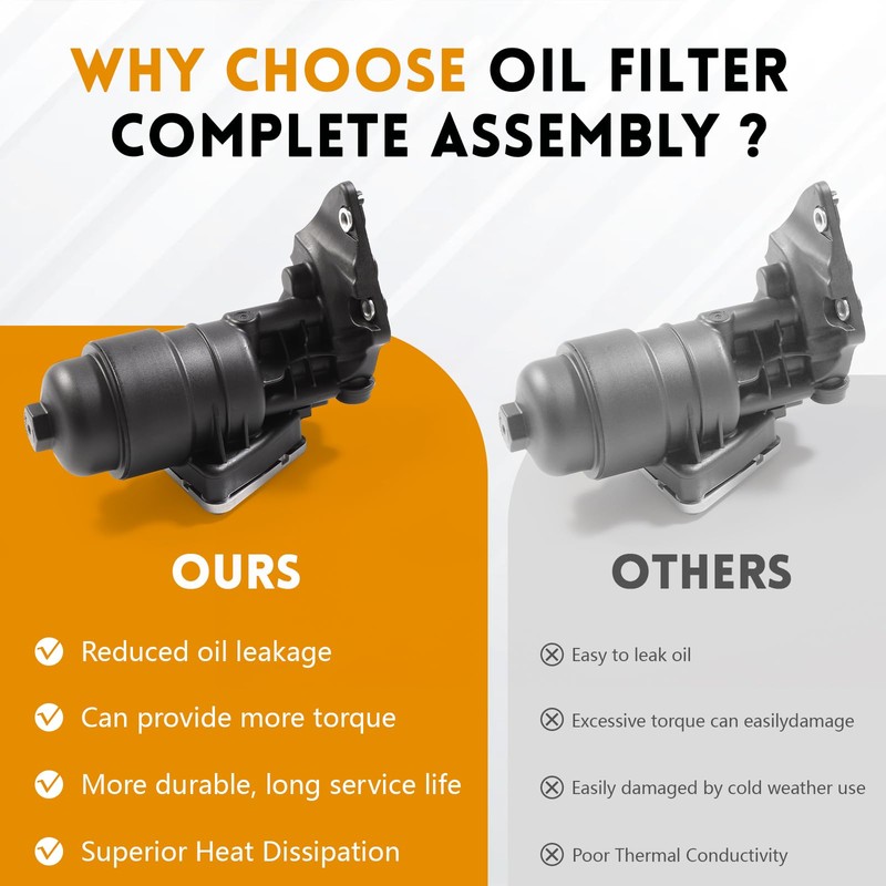 Complete Engine Oil Filter & Housing Assembly for Kia Sedona,