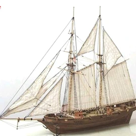 PUZOU Wooden Sailboat Model, Wooden Sailboat Ship Kit, Wooden Ship Modeling Kit,DIY Boat Model,Classical Wooden Sailing Boats Scale Model Decorat