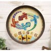 Southwestern Boho Chic Gecko Lizards With Mayan Vector Large Wall