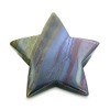 Amulet Magic Five Pointed Star Crystal Carving Tiger Eye Iron