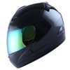 WOW Motorcycle Street Bike Full Face Helmet Carbon Fiber Black
