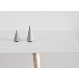 anaan Conic Ring Stand Ring Holder Jewellery Storage Concrete Design Geometric Industrial Table Decoration (Set of 2, Cone, L + S)