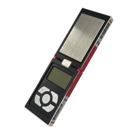 Trimming Shop Digitale Taschenwaage 500 x 0,1 g, tragbare kompakte elektronische Waage, Mini-Waage mit hinterleuchtetem LCD-Display zum Wiegen von Schmuck, Gold, Edelsteinen, Küchenkräutern