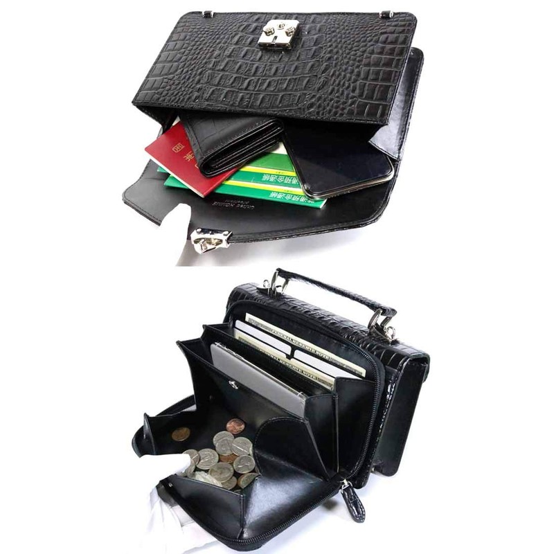 Bliss Leather, Genuine Leather, Second Bag, Integrated Wallet Bag, Cowhide