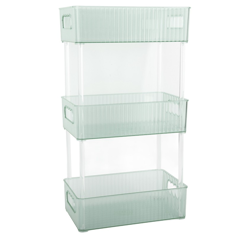 Acrylic Bathroom Storage Rack 3 Tiers Bathroom Counter Organizer Countertop