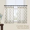 Small Curtains for Windows,Sheer Floral Farmhouse Linen Cafe Curtains 20