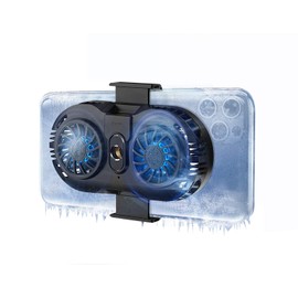 NEVEIKA Phone Cooler, Cellphone Radiator with Dual Semi-Conductor Cooling Chip, Mobile Phones with a Width of 6 to 8 cm for Tiktok Live Streaming, Outdoor Vlog, Mobile Gaming.