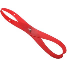 E-outstanding Calibrador de pierna doblada de 15,2 cm de plástico rojo de cerámica de medición de arcilla escultura de cerámica