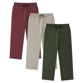Andrew Scott Men's Lounge Pants | Multi Packs & Colors | Soft & Light Cotton Drawstring Yoga Lounge & Sleep PJ Pants