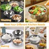WEPSEN Mixing Bowls with Lid Set, 25PCS Kitchen Utensils Metal
