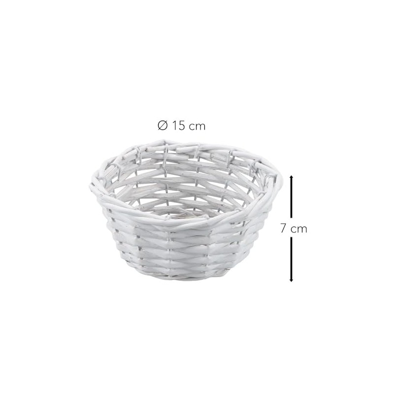 Ideen mit Herz Wicker Basket | Wooden Basket | Willow