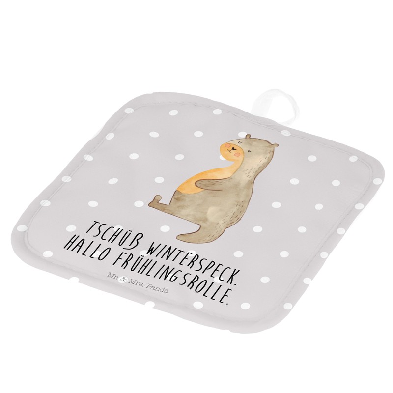 Mr. & Mrs. Panda Set of 2 Pot Holders Otter