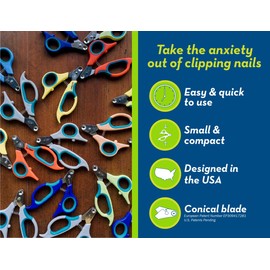 Zen Clipper Dog Nail Clippers for Dogs Between 25-50 Pounds – The Worry-Free Grooming Nail Clippers, Avoid Painful Overcutting – Stress, Injury-Free Nail Cutting – 4mm Hole