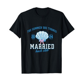 The summer I turned married bachelorette Bridal shower T-Shirt for Men Women