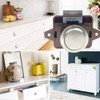 Pack of 2 Push Button Lock, Cabinet Lock Catch, Push