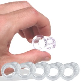 Premium Clear Plastic Door Stopper Bumper Handle Protect Walls Glass Cabinets from Damage, Wall Protector Door Stop Lever Buffer for Office, School and Home, Pack of 5