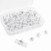 115Pcs Drawing Pins for Pinboard, Push Notice Board Pin, Clear