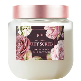 Plu Perfumed Sea Salt Body Scrub, 17.6 oz (500 g), Japan Limited Edition - Dawn Rose Scent