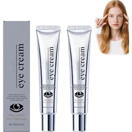 Crema antiedad para ojos con retinol para ojeras,contorno de oj/os - Crema hombres y mujeres,contorno de o/jos pa/ra piel envejecida con retinol una piel más fresca y con aspecto radiante (2 PCS)