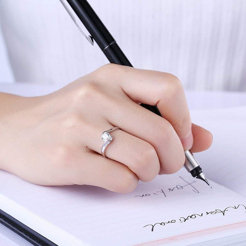 Rockyu Brand Platinum Ring, Women's Ring, One Size Fits Most,