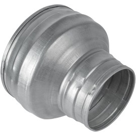 HVAC OV 5" to 3" Inch Round Duct Reducer - Galvanized Steel Pipe Increaser - Coupling for Round Duct Ventilation Systems - Heating & Cooling, HVAC