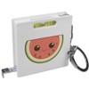 Azeeda 'Happy Slice of Watermelon ' Keyring Tape Measure/Spirit Level