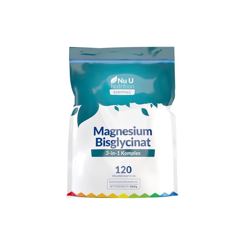 Magnesium Glycinate 3-in-1 Complex - 384 mg Elementary Magnesium -