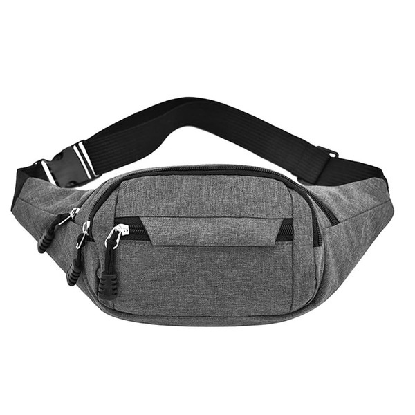 ROUGH FIT Bumbag Waist Bag, Multi-Pocket Fanny Pack 3-Zipper Pockets