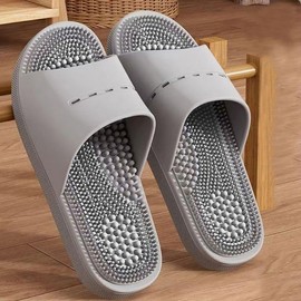Non-slip acupressure to prevent inter-floor noise in indoor bathroom and veranda Slippers Gray 40-41