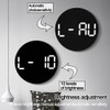 LED Wall Clock Remote Control Auto Dimming 10 Level Brightness