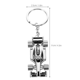 iplusmile Racing Car Keyring, Formula 1 Racing Car Model Key Ring Charm, Handbag Pendant Key Holder Birthday for Car Racing Lover Friends Family