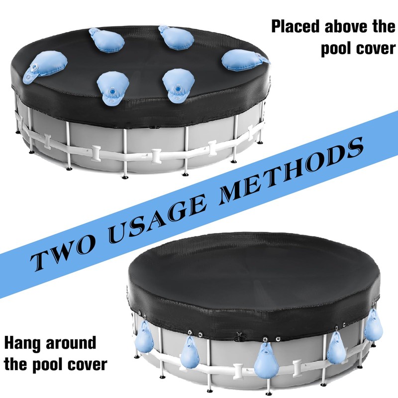 Festanlee 10 Pcs Swimming Pool Cover Weights with Hooks Thick