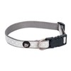 Petface Tonal Dots Print Dog Collar, Large, Light Grey