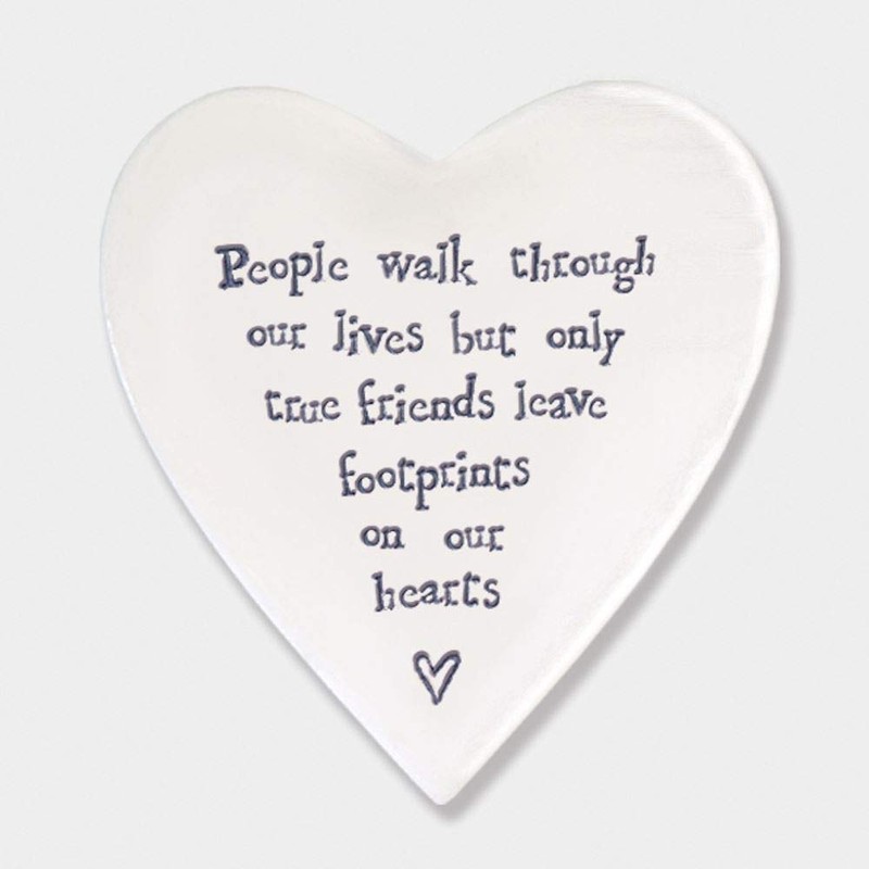 Ceramic Coaster People walk through our lives but only true