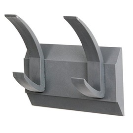 Acorn Linear 2 Hat and Coat Wall Rack with Concealed Fixings 2 Hooks (four hanging points) Graphite Code: 427662