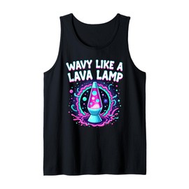Lava Lamp Retro Aesthetic Psychedelic Groovy Vibes Tank Top