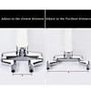 Gnimauhz Solid Brass Chrome Wall Mount Clawfoot Tub 3-3/8 Inch