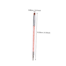 minkissy 6Pcs Double End Nail Art Pens Set Multifunctional Salon Beauty Tools for Drawing and Painting Lightweight Reusable Nail Design Pens for DIY Manicure