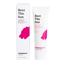 KraveBeauty Beet The Sun SPF 40 – Korean-Inspired Daily Broad Spectrum Sunscreen, Non-Greasy Chemical SPF, No White Cast, Vegan & Cruelty-Free, 1.7 fl oz